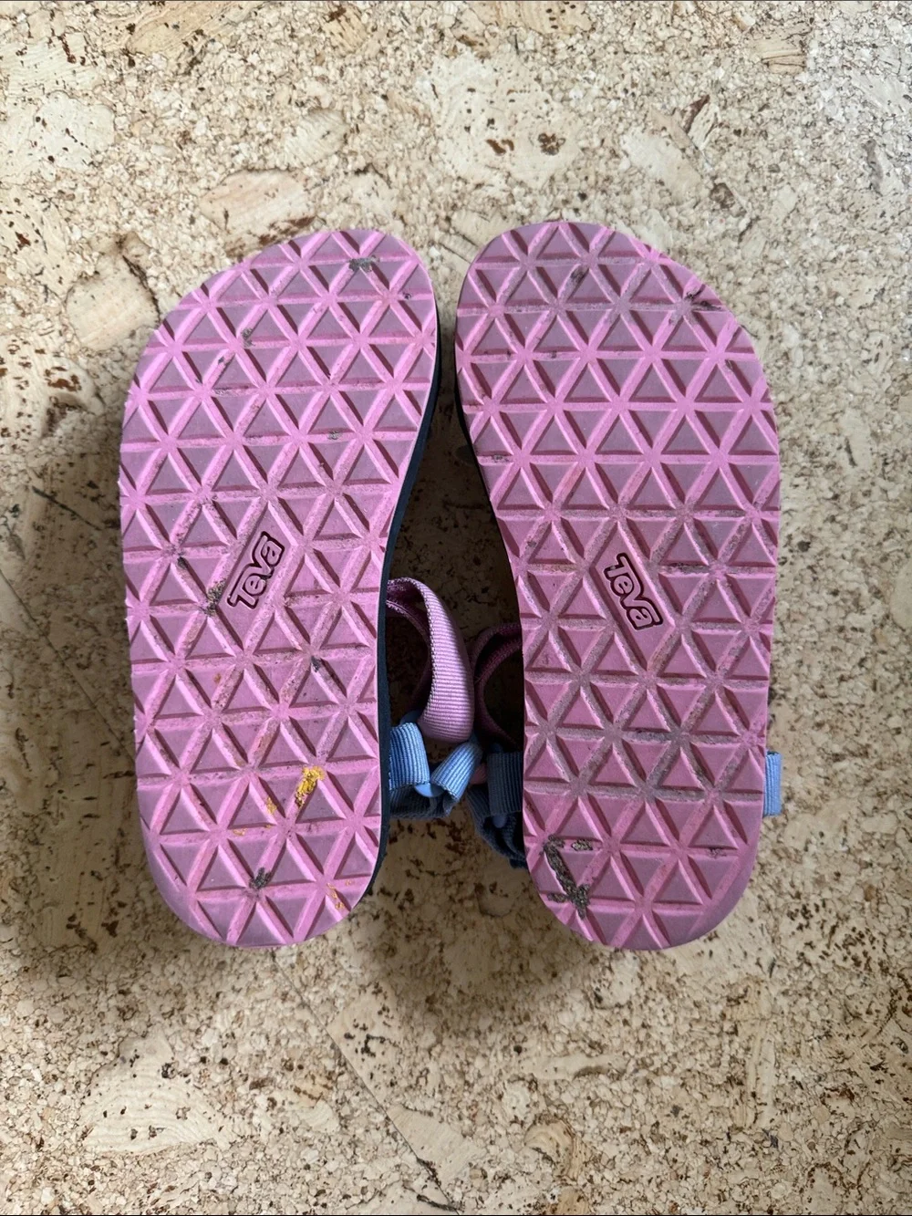 Teva Navy Sandals with Pink, Lavender & Yellow Straps